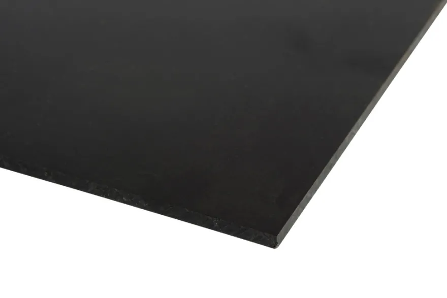 Plastplade sort 5 x 660 x 500 mm