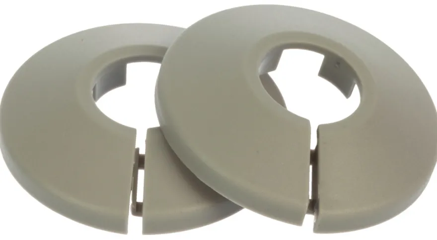 Plastroset 3/8" grå - 2 stk.