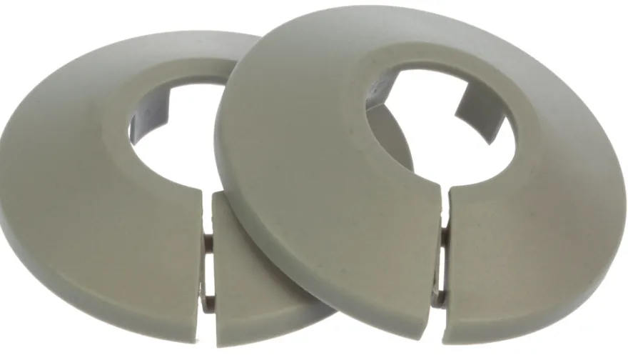 Plastroset 1/2" grå - 2 stk.