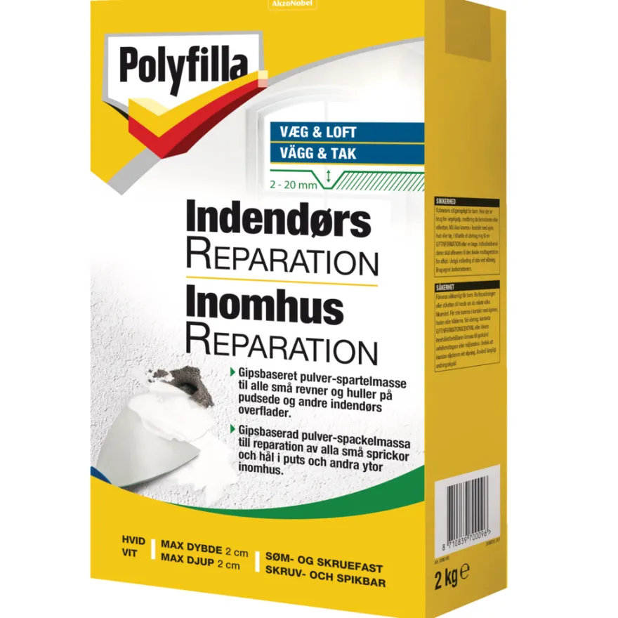 Polyfilla indendørs reparation 2 kg