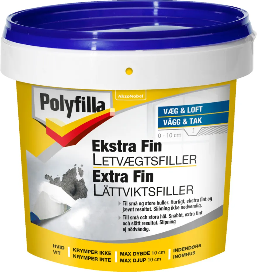 Polyfilla letvægtsfiller ekstra fin 600 ml