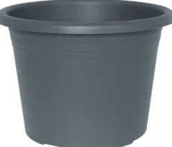 Potte Cylindro plast grå Ø40 cm