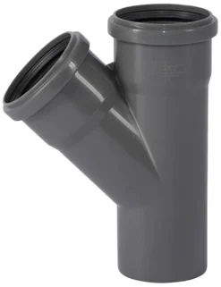 PP grenrør grå 75 mm x 45 gr