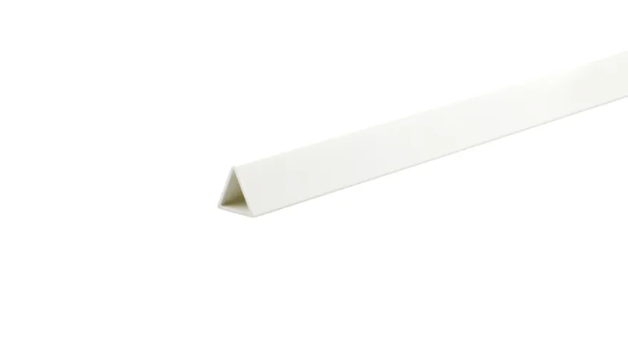 Profilliste ombuk trekantet hvid pvc 1000 mm