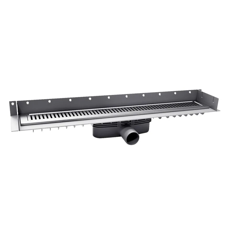 Purus Line afløbsrendesæt 800 mm m/vandret afløb