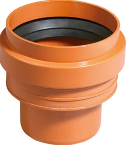 PVC kloakreduktion 110 x 138 mm rød