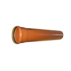 PVC kloakrør 110 mm x 2000 mm rød