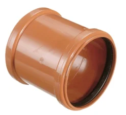 PVC kloakskydemuffe 110 mm rød