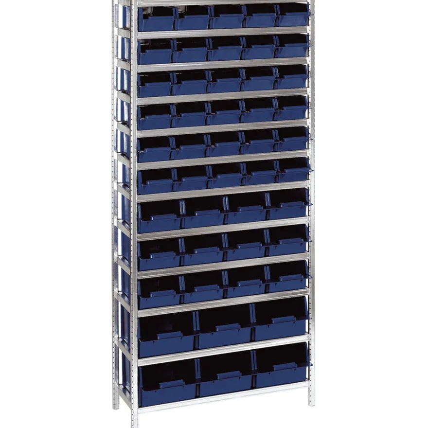 raaco sortimentsreol stål/plast 200 x 92 x 34 cm
