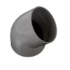 Rodena PVC bøjning 45 gr. grå
