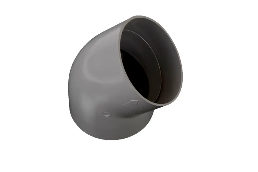 Rodena PVC bøjning 45 gr. grå