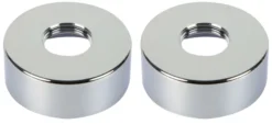 Roset til brusearmatur 3/4" x H25 mm krom - 2 stk.