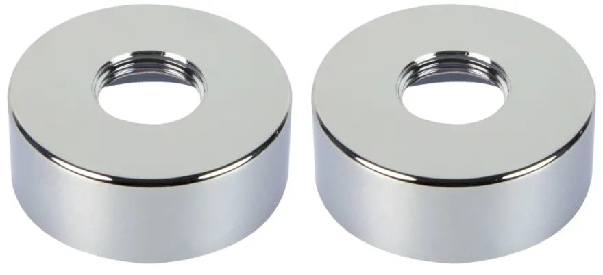 Roset til brusearmatur 3/4" x H25 mm krom - 2 stk.