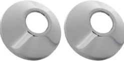 Roset til excentrisk forskruning 3/4" krom 2 stk.