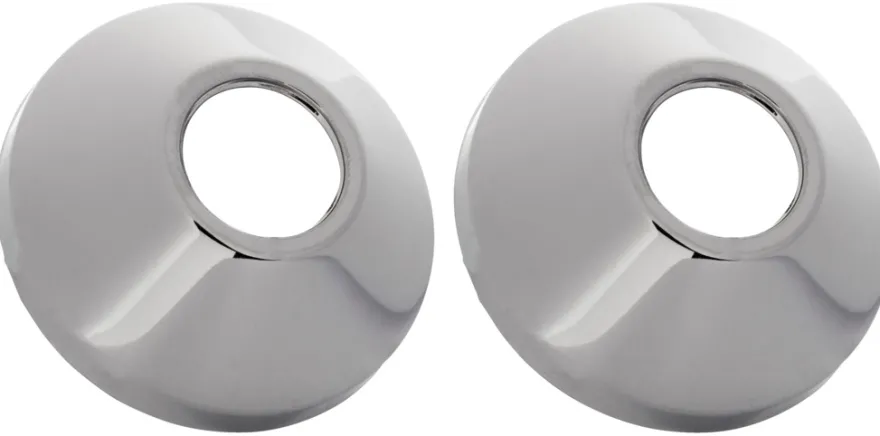 Roset til excentrisk forskruning 3/4" krom 2 stk.