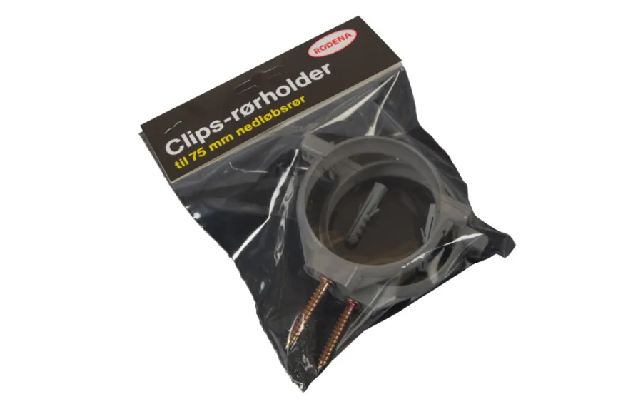 Rørholder grå plast