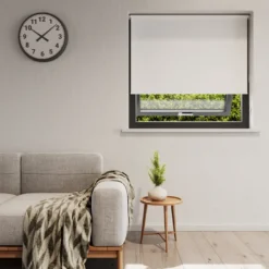 Rullegardin lysdæmpende hvid 100 x 210 cm