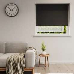 Rullegardin lysdæmpende sort 100 x 210 cm