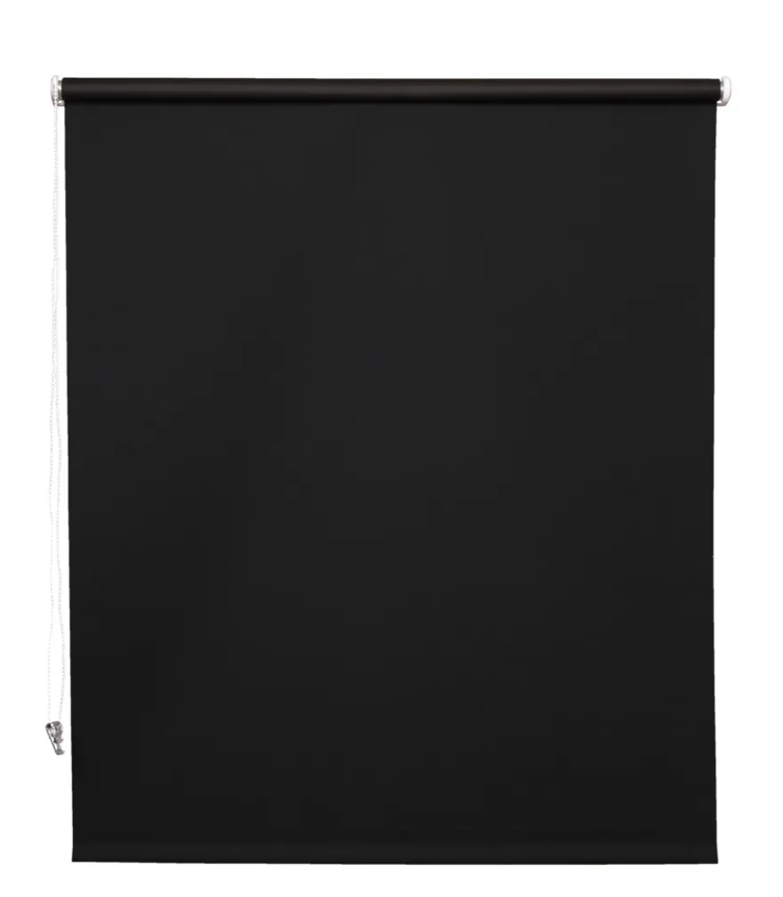 Rullegardin sort 80 x 175 cm mørklægning