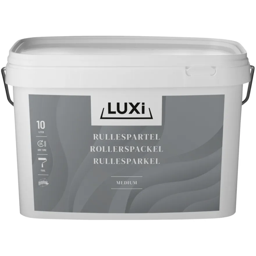 Rullespartel let 10 liter lys grå - LUXI®
