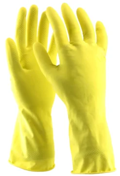 Safe-On gummihandsker gul størrelse M