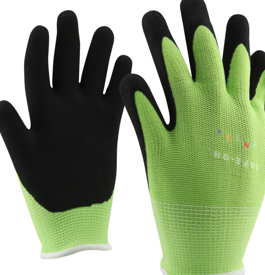 Safe-On Junior handsker 6-8 år grøn
