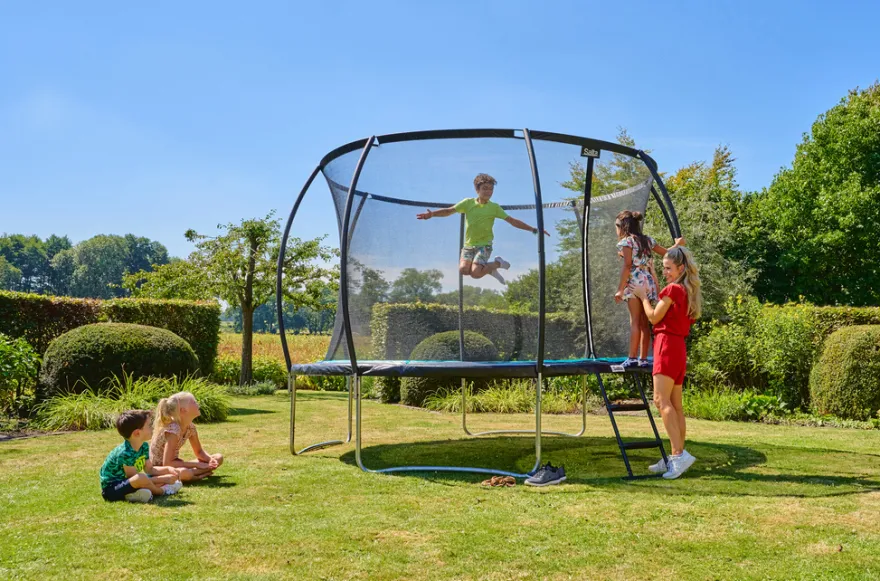Salta Cosmos trampolin med sikkerhedsnet Ø427 cm