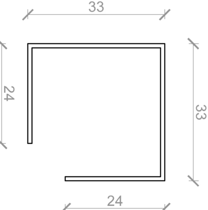 Samlemuffe 25 x 25 x 60 mm