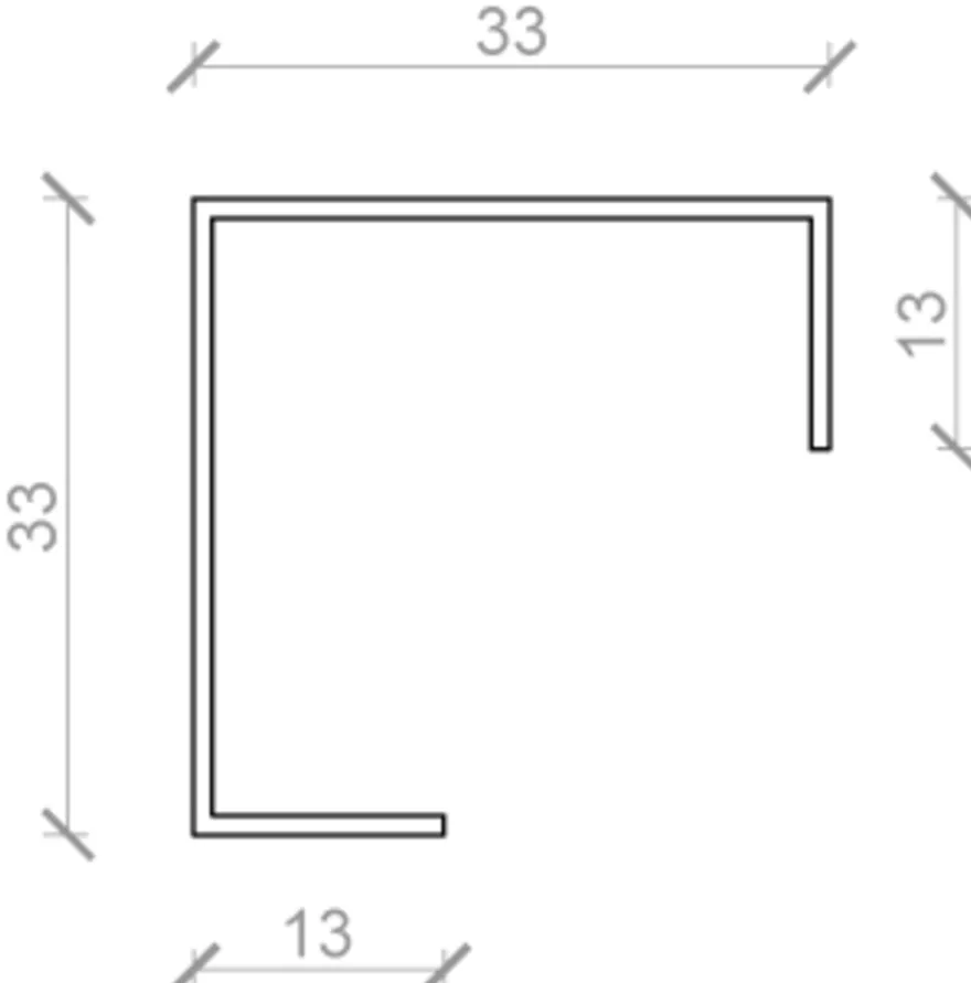 Samlemuffe 14 x 14 x 60 mm