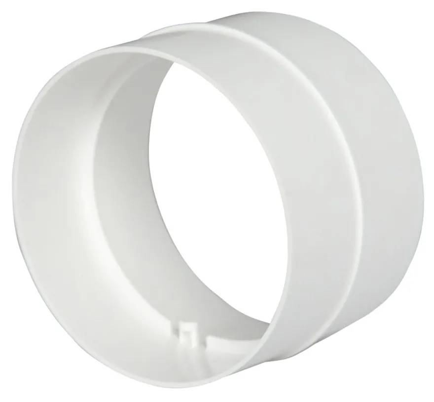 Samlestykke til flexslange Ø125-127 mm - hvid