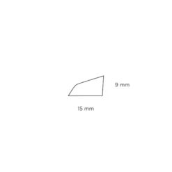 Sandliste eg 9 x 15 x 3000 mm