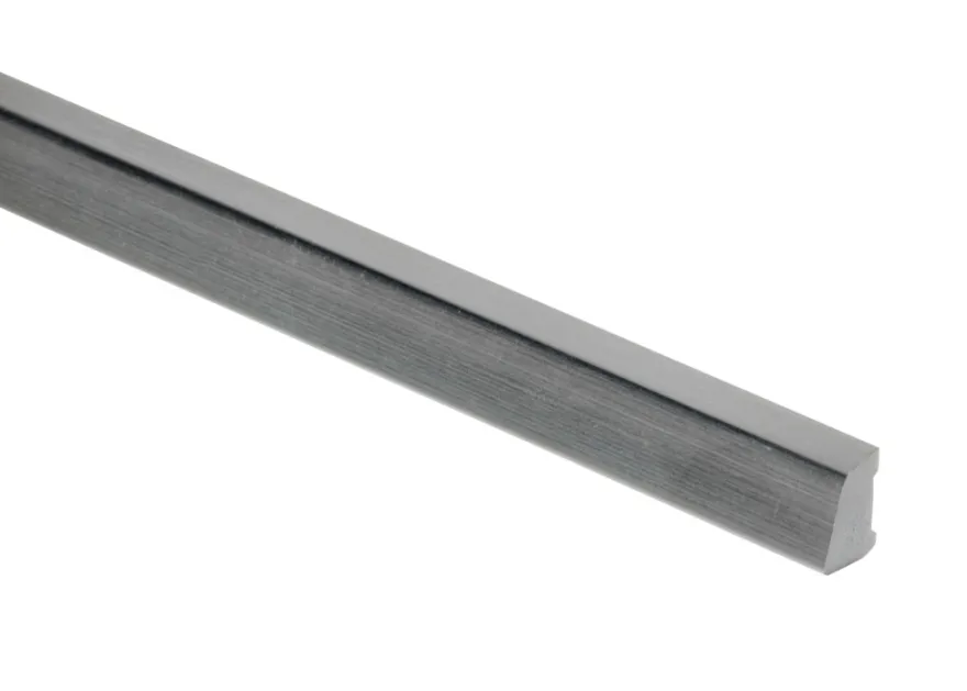 Sandliste plast koksgrå - 10 x 16 x 3000 mm