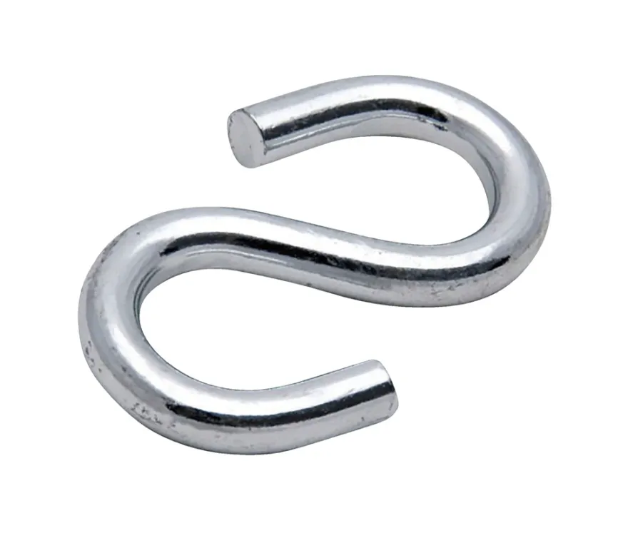 S-kroge 4 mm elforzinket 4 stk.