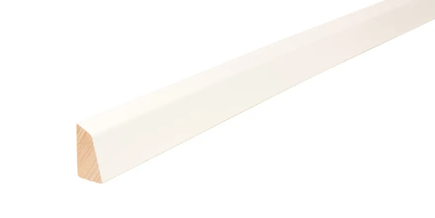 Skureliste hvid 15 x 27 x 1200 mm