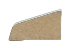Skureliste MDF hvid - 12 x 21 x 3000 mm