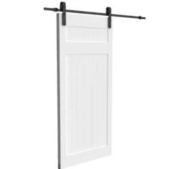 Skydedørssæt retro med 2 meter skinner