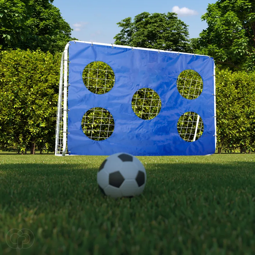 Skydeskive til fodboldmål 180 x 120 cm