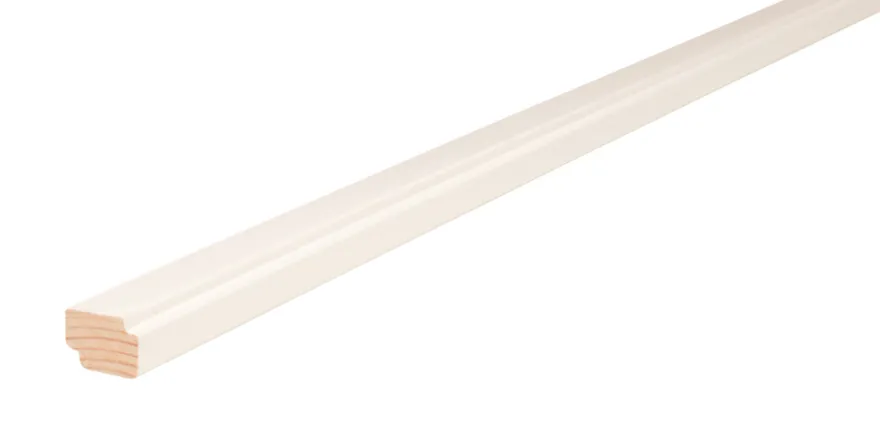 Skyggeliste hvid - 15 x 21 x 3000 mm