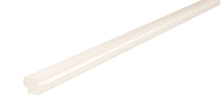 Skyggeliste plast hvid - 15 x 21 x 3000 mm