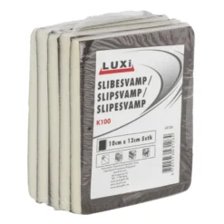 Slibesvamp korn 100 - 10 x 12 mm 5 stk. - LUXI®