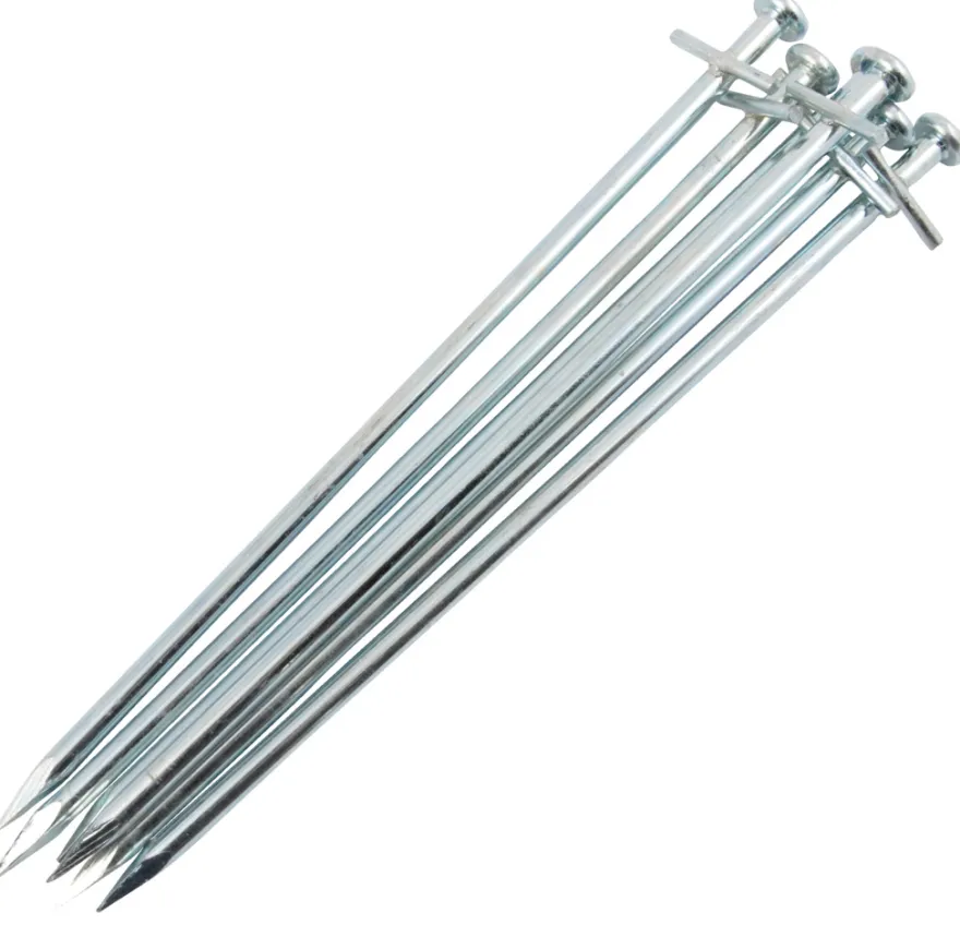 Sømpløk t/telt Warszawa stål 23 cm 6-pk. - Sunlife®