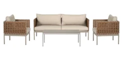 Sofasæt m/hynder 4 dele natur - Envy