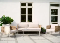Sofasæt m/hynder 4 dele natur - Envy