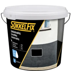 Sokkelmaling vandbaseret sort 5 liter - SokkelFix®