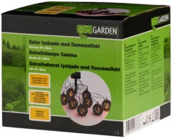 Solar lyskæde med flammeeffekt 4,1 meter - Garden®