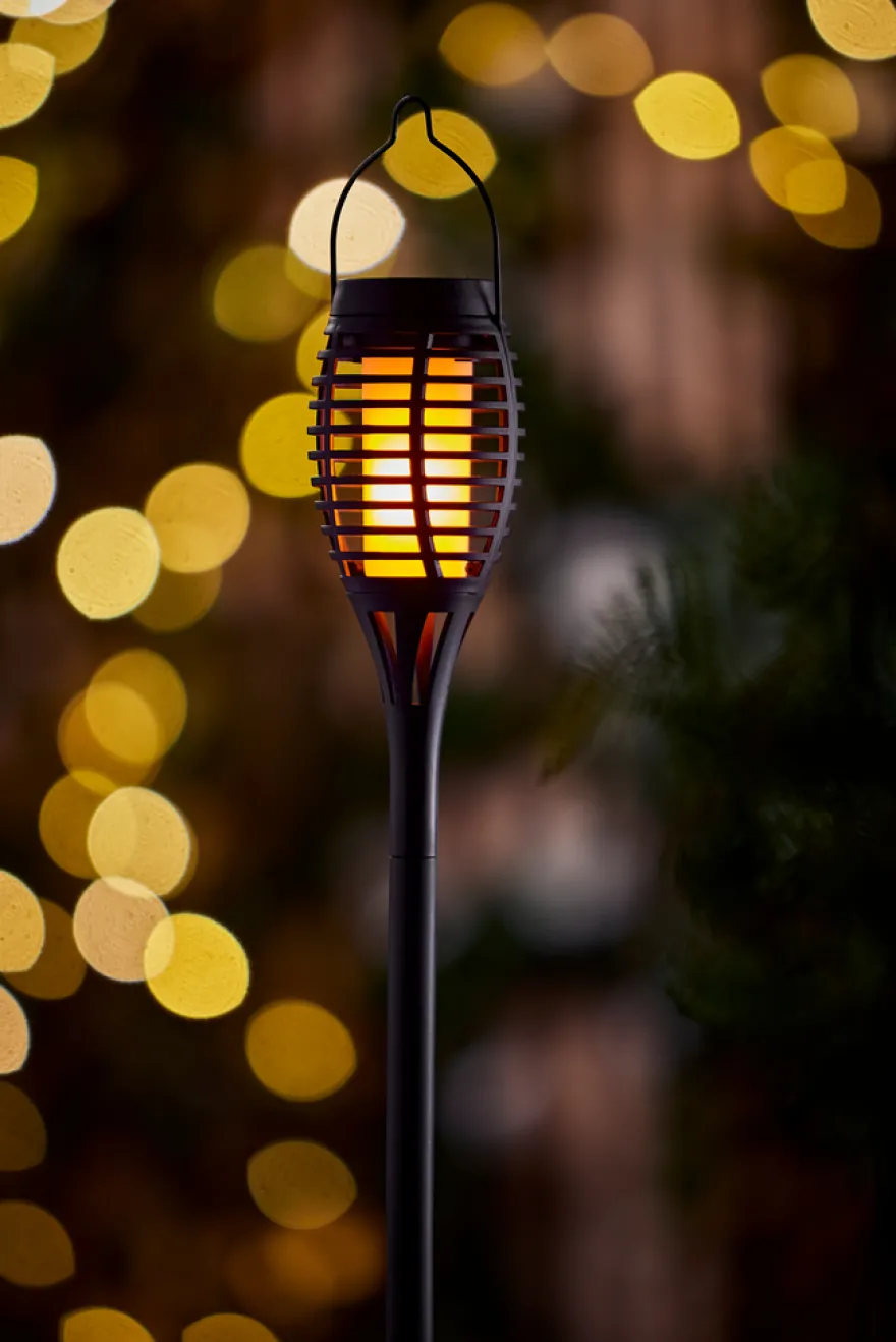 Solar 3-i-1 flammefakler LED 50 cm 3-pk. - Garden®