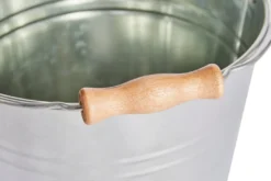 Spand med træhåndtag zink 10 liter - Garden®