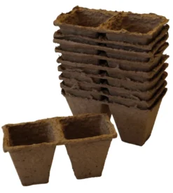Sphagnumpotter firkantede 6 cm 20 stk.