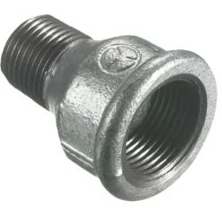Spidsmuffe galvaniseret 1" x 3/4"