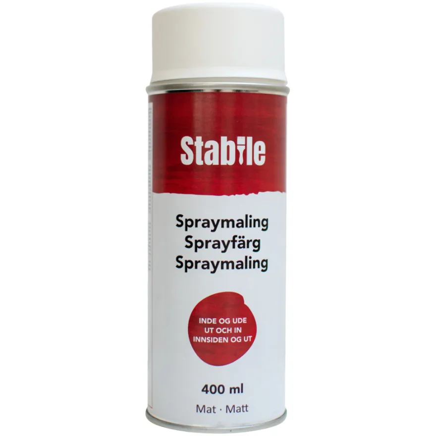 Spraymaling hvid mat - Stabile®
